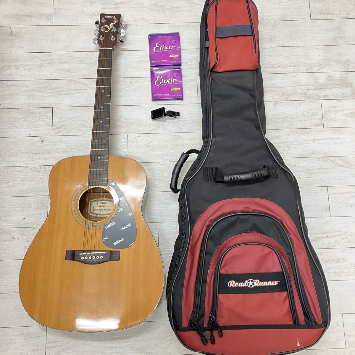 YAMAHA FG-412 アコースティックギター ケース付 ○【YAMAHA/ヤマハ】FG-412 アコースティックギター【ソフトケース/弦
