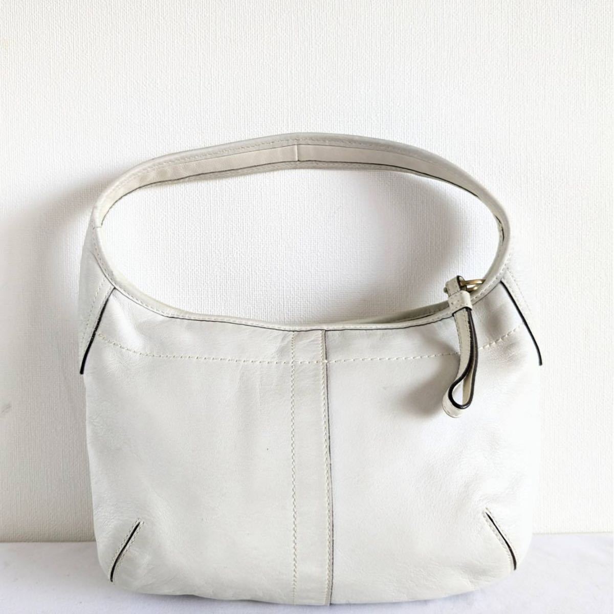COACH コーチ 10739 ワンショルダーバッグ ハンドバッグ レザー 白 