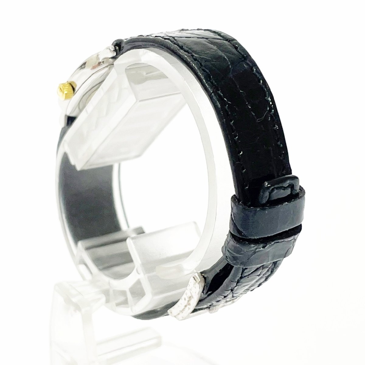 オメガ デビル OMEGA スクエア SS VILLE QZ - デ 手巻き レディース 革ベルト GP スクエアフェイス ビル オメガ&frasl;デヴィルスクエアケース&frasl;シルバーダイヤル&frasl;SS&frasl;手巻き