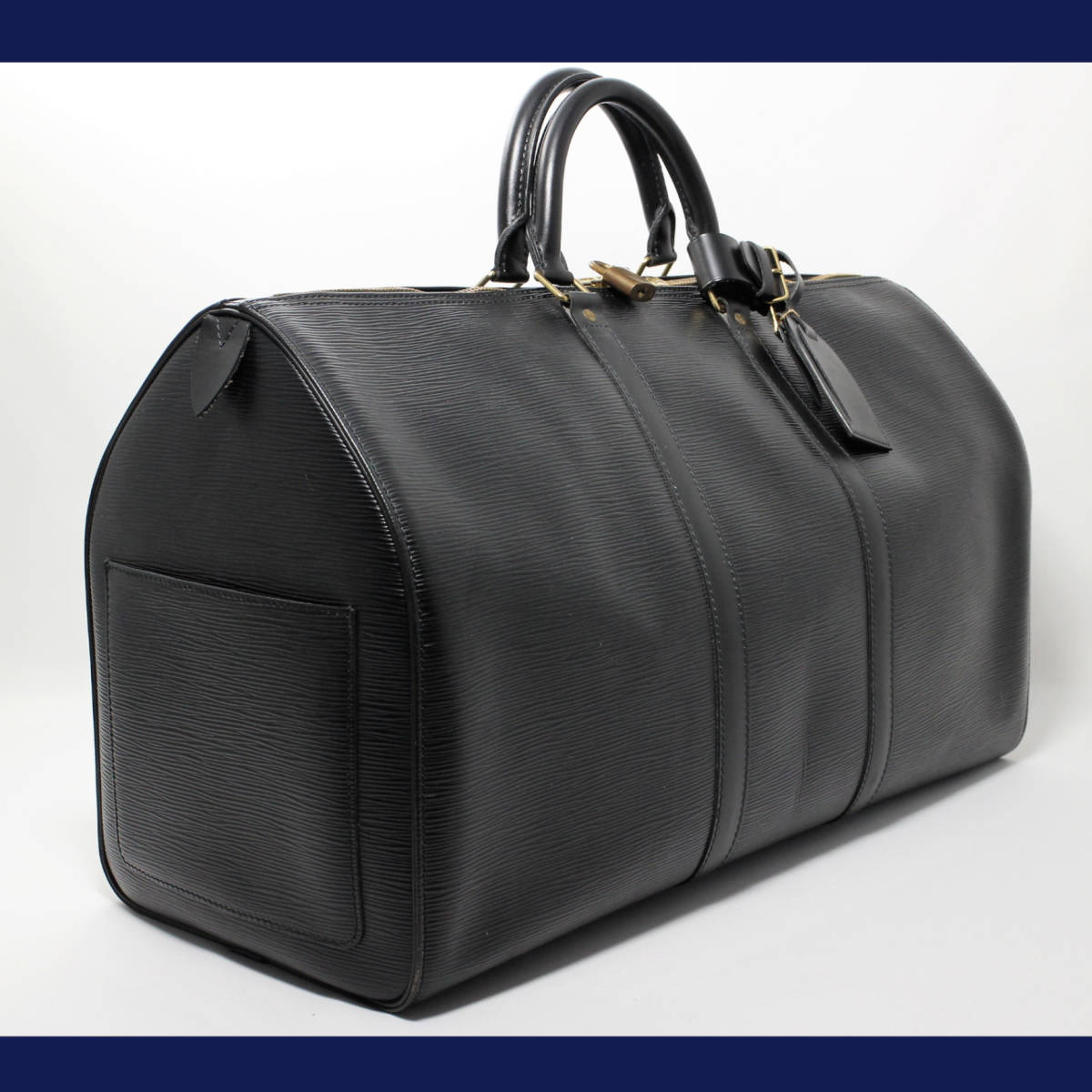 極美品】 ルイヴィトン Louis Vuitton エピ キーポル50 ボストンバッグ 