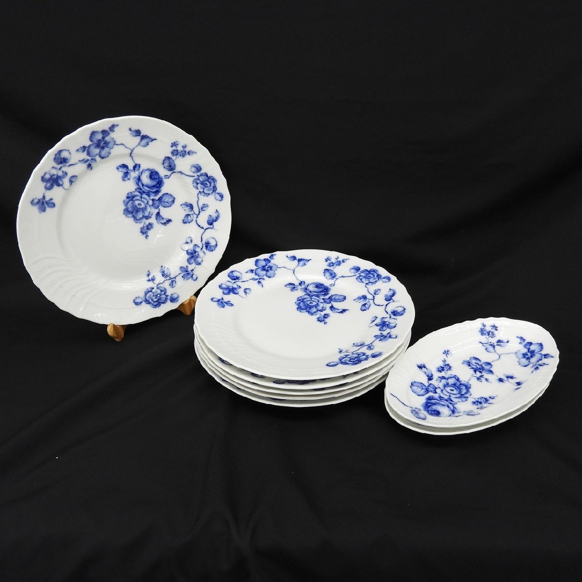 中古品】Richard Ginori リチャードジノリ ブルーローズ オーバル