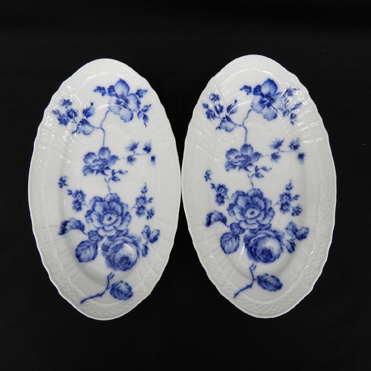 中古品】Richard Ginori リチャードジノリ ブルーローズ オーバル