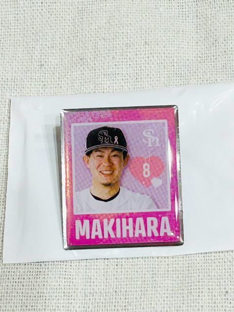 福岡ソフトバンクホークス　タカポイント　2023ピンクフルピンバッジ 　牧原大成_1