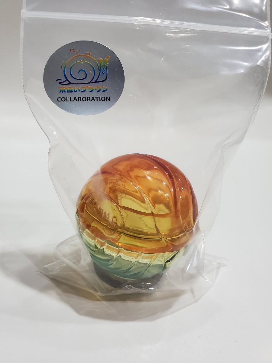 だんごむし のれそれ シェフ染め 茶色いブラウン ソフビ 未使用品　ソフビ デザフェス のれそれ ダンゴムシ しぇふ染め 茶色いブラウン しぇふ