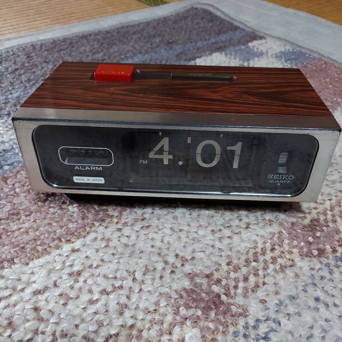 ◎昭和レトロ！SEIKO！パタパタ時計！アンティーク！目覚まし時計！単1 