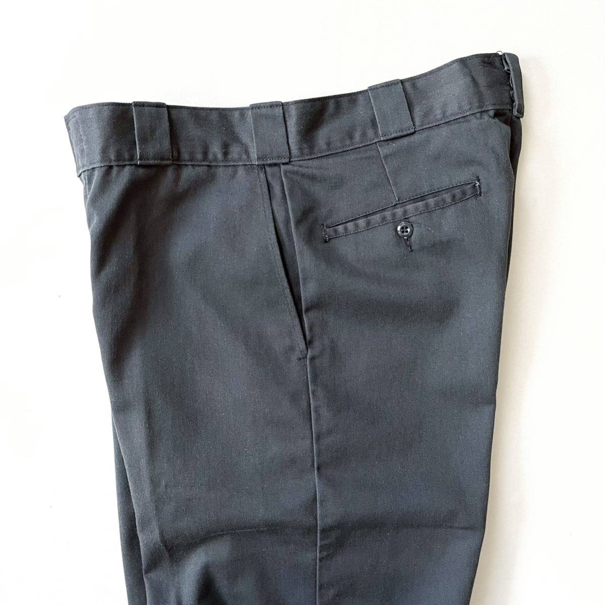 90〜00s USA製 Dickies874 ワークパンツ チャコールグレー W32