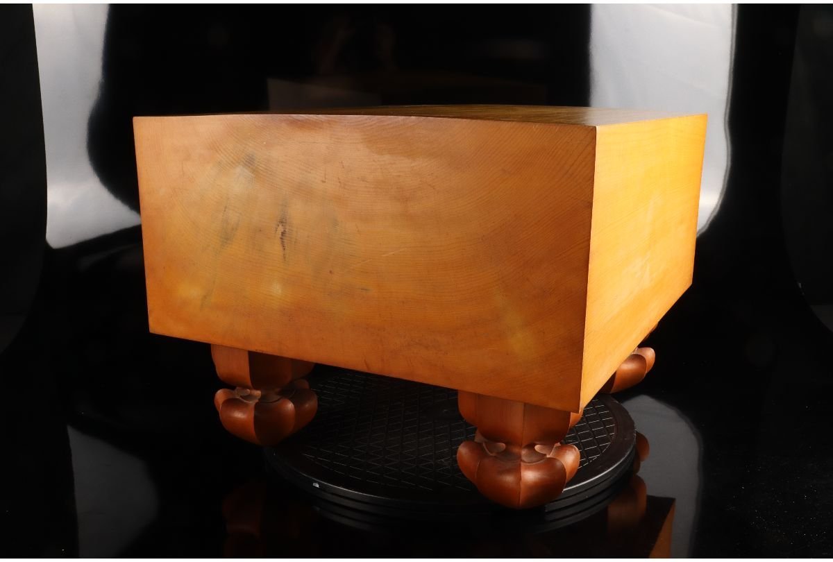 [URA]本榧製足付19路碁盤/厚み20.5cm/約17kg/2-5-05