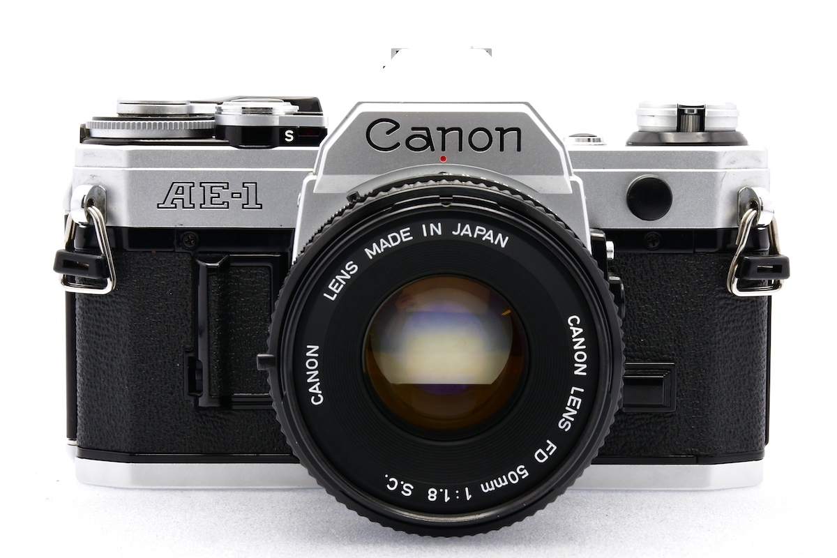 CANON AE-1 シルバー + CANON LENS FD 50mm F1.8 S.C. キヤノン MF一眼レフ