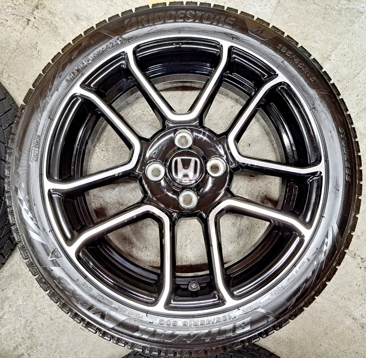 ほぼ新品】ホンダ S660 後期 純正 ホイールタイヤ 2021年製 