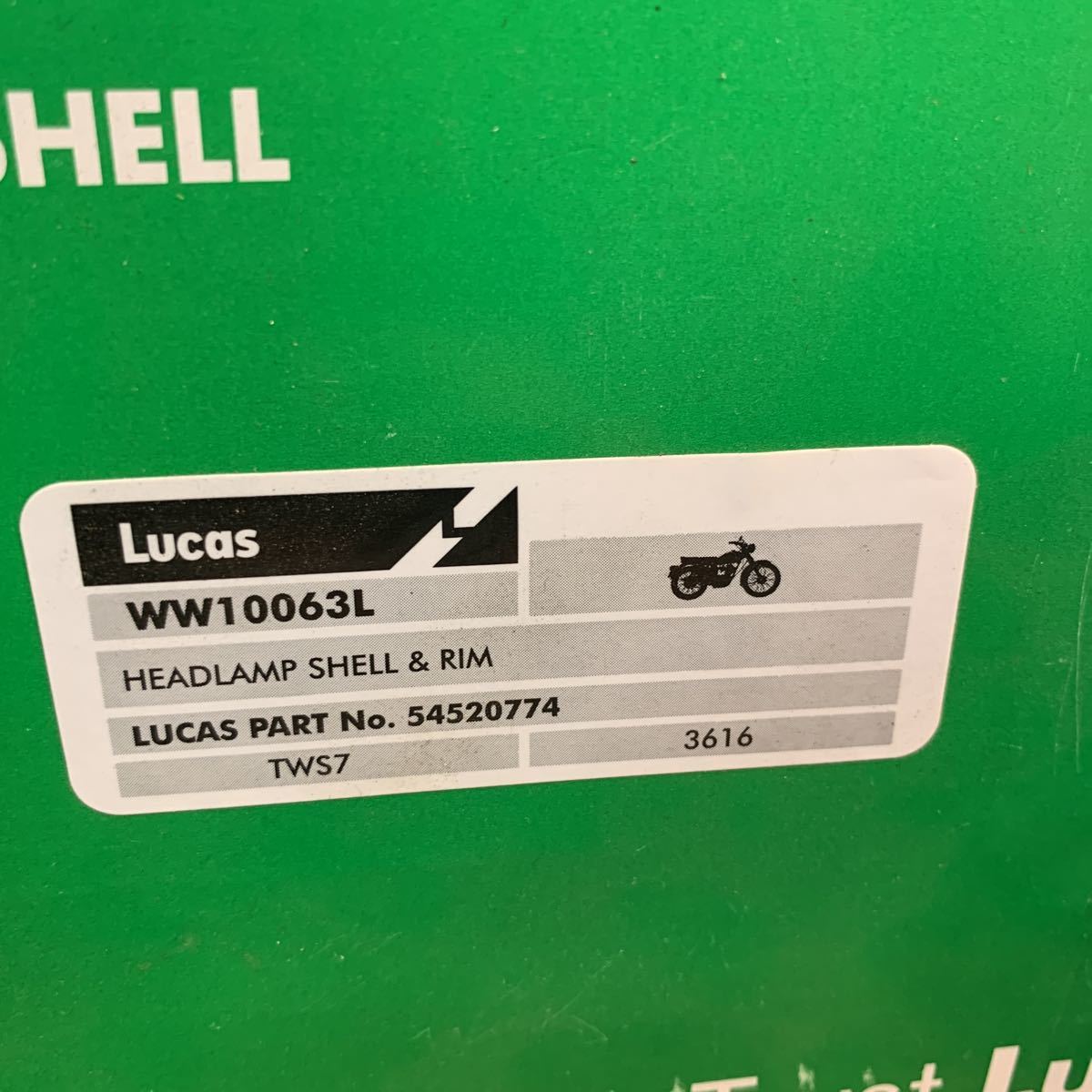 ルーカス トライアンフ ヘッドライト 7インチ 純正 ルーカス