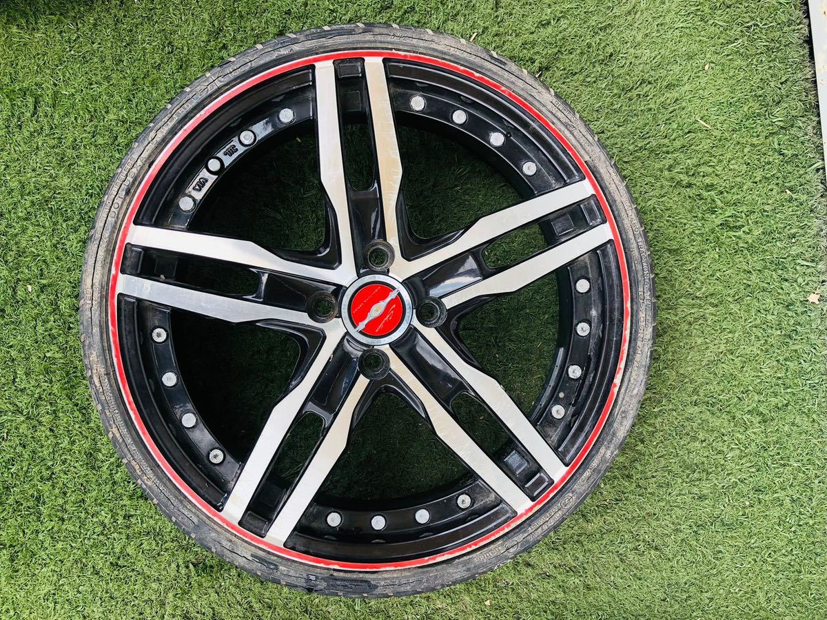 軽自動車に シャレン17インチ 17×5.5J OF48 PCD100 4穴 165/35-17 