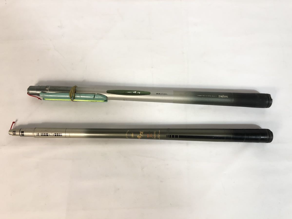 5/18n14 釣竿 2点 Daiwa 雪渓 硬調36 HS雪渓 硬調45ML ダイワ 釣り フィッシング 釣具 ロッド 