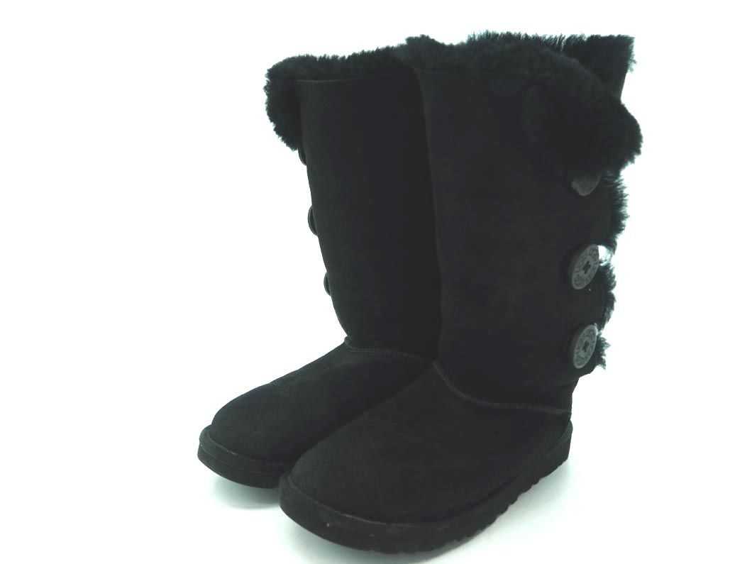 UGG Australia アグ オーストラリア 1873 ペイリーボタン トリプレット ムートン ブーツ size23cm/黒 dec3 ...