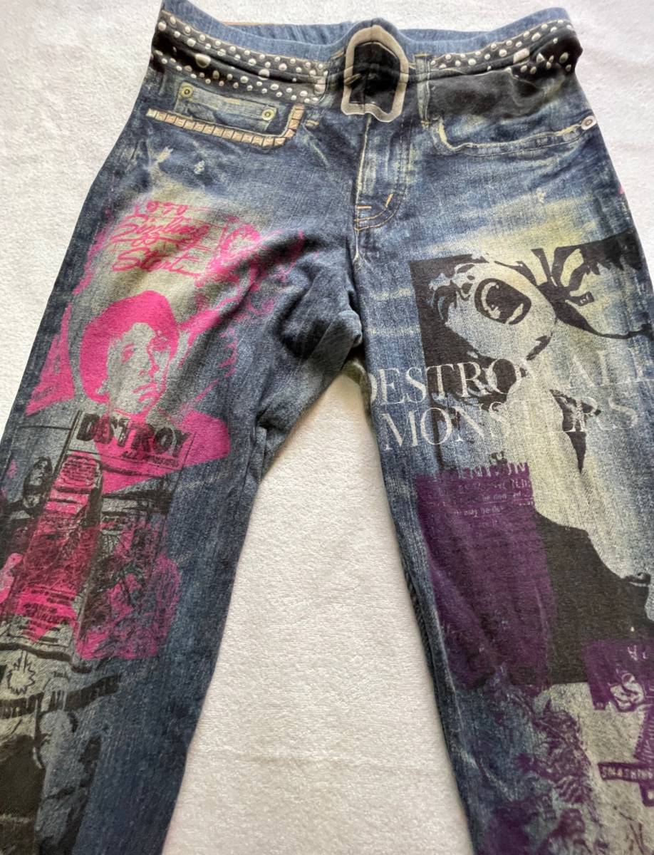 GIRL プリント 新品未使用 Hysteric glamour ヒステリックグラマー デニム転写プリント レギンスパンツ