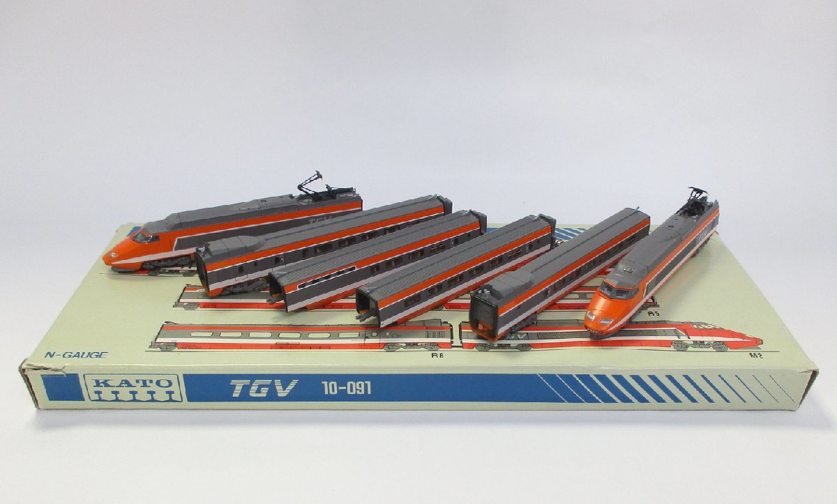 KATO 10-091 フランス国鉄 高速鉄道 TGV KATO 10-091 TGV 6両基本セット【