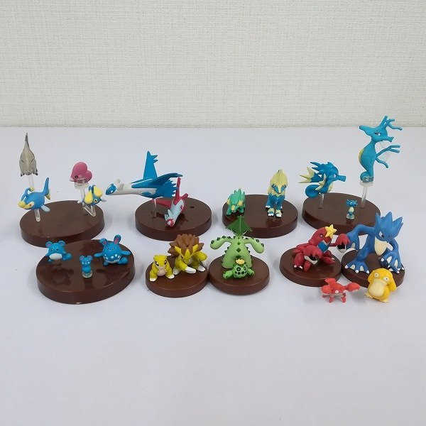 mG465a [まとめ] 立体ポケモン図鑑 第4集 全7種 タッツー シードラ キングドラ ラクライ ライボルト 他 | フィギュア H