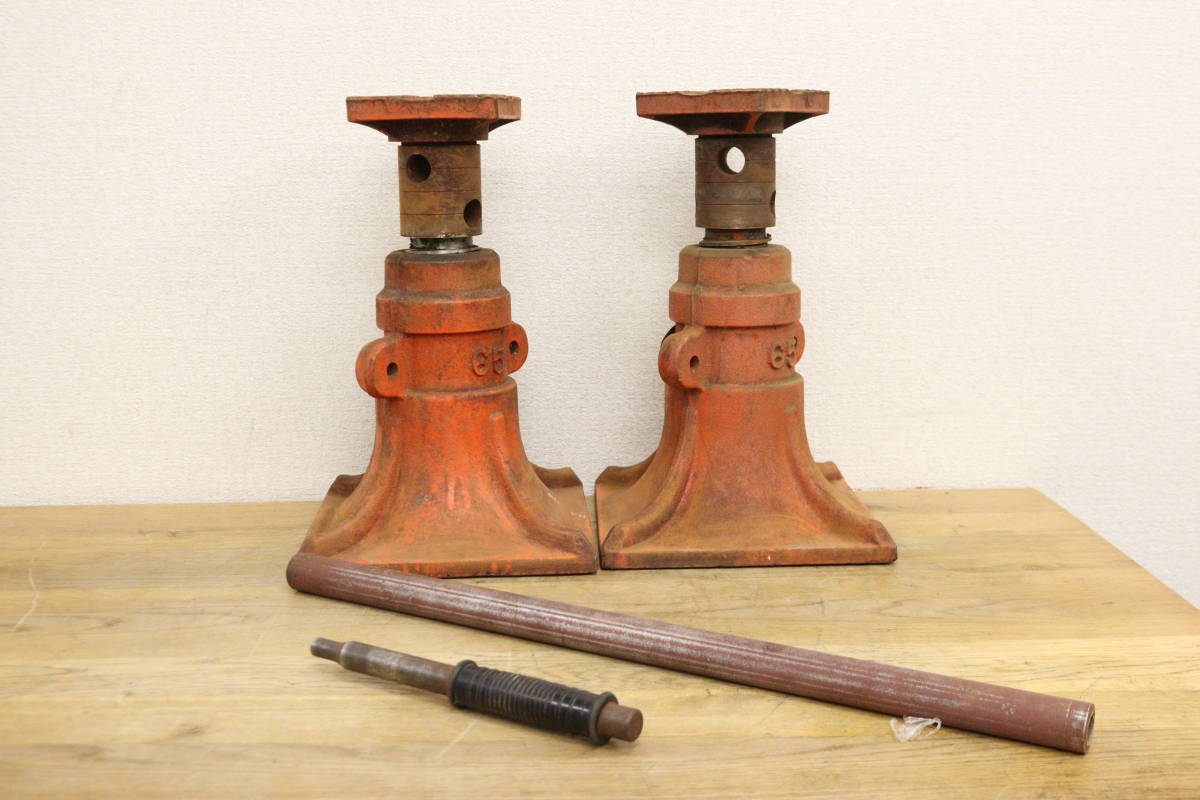 【現状品】MARUHACHI/マルハチ 建築ジャッキ 65 ペア 建築用ジャッキ 基礎上げ