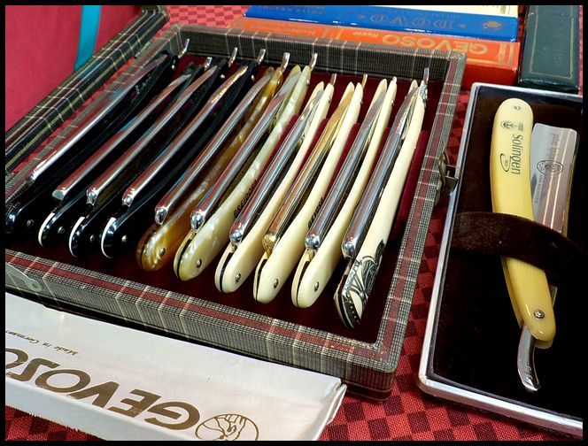 未使用 西洋剃刀 GEVOSO RAZOR 132 カミソリ かみそり レザー 美し 美