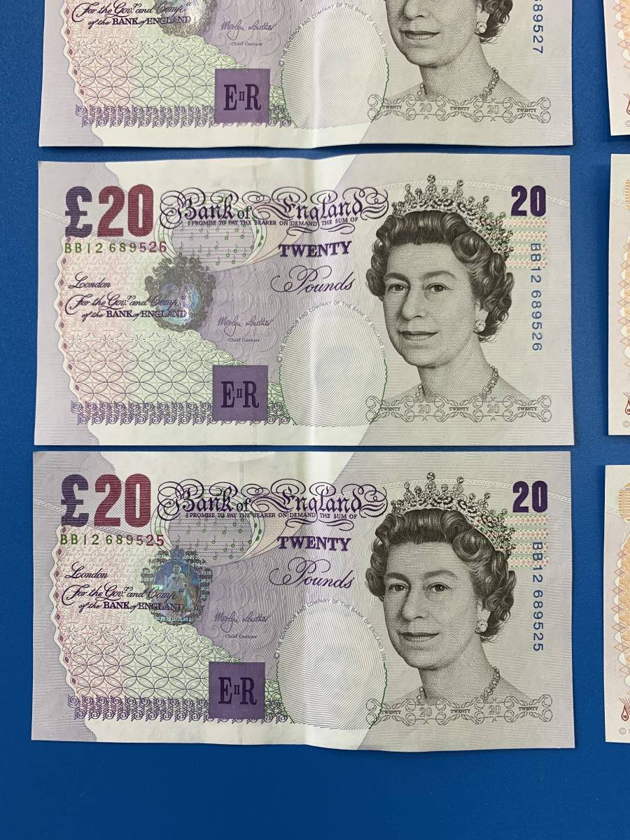 イギリス ポンド 旧紙幣 130ポンド イギリス旧紙幣 ポンド 130ポンド分