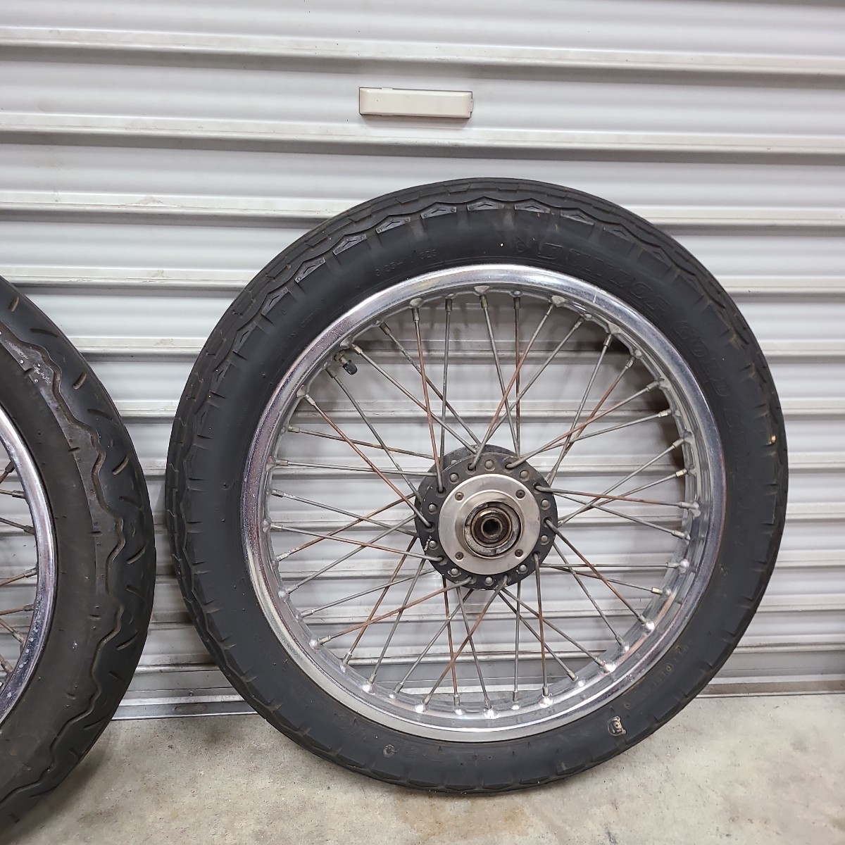 KH250 純正 ホイール F18/R18 スポークホイール 前後セット GT550 中古 