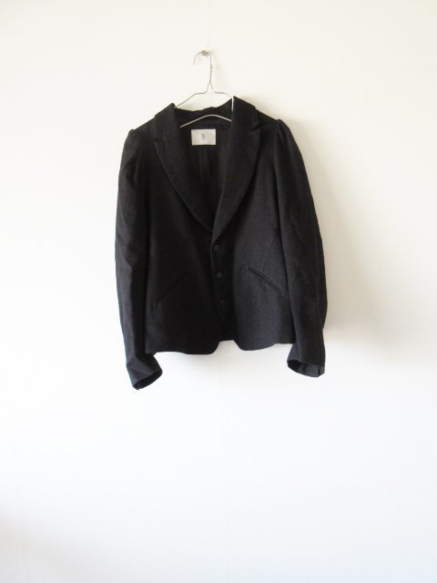 未使用 2022AW GASA＊ / ガサ さかさま小路 Linen Wool Herringbone