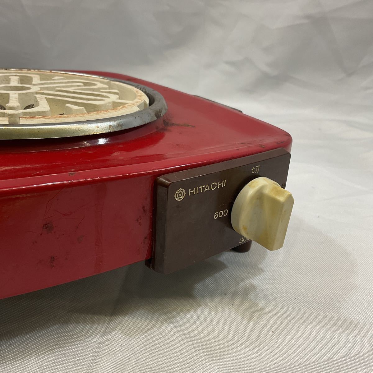 c8【同梱可】日立 電気コンロ HS-647 昭和レトロ 茶道 卓上コンロ 300w 