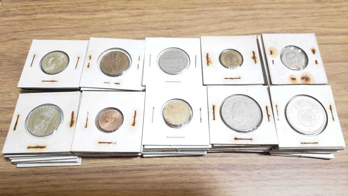 外国銭 大量 100枚セット 未選別 世界/古銭/まとめて 海外 旧硬貨 セット