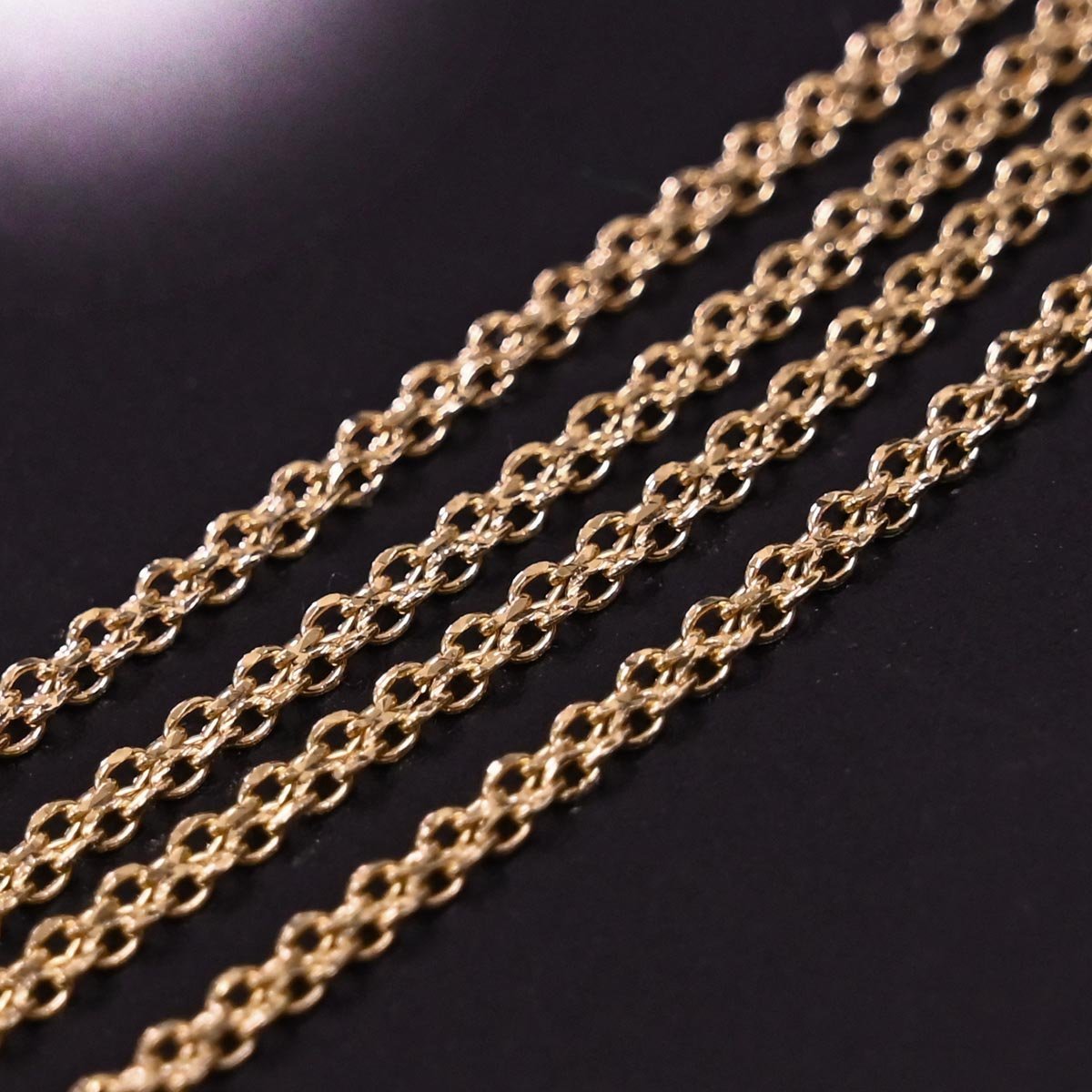 SJX K18 GOLD DESIGN CHAIN 45cm