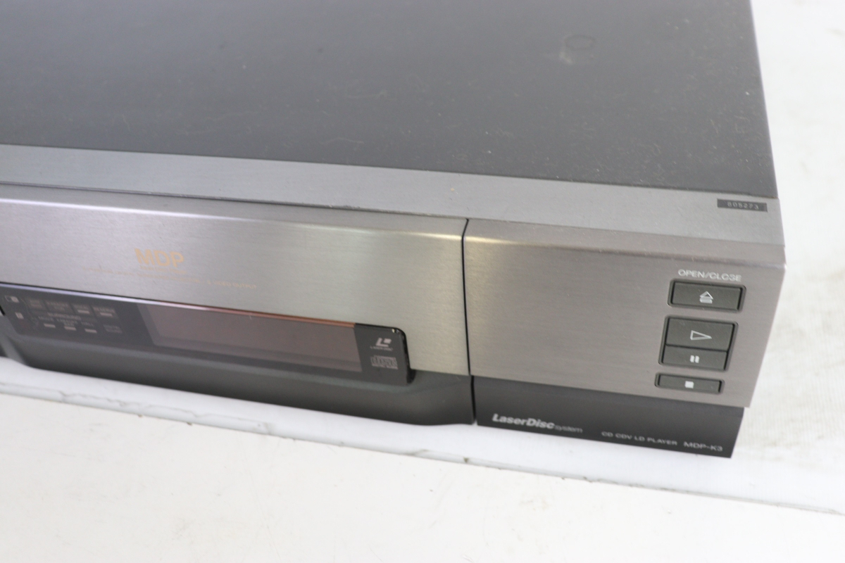 ト足 SONY ソニー MDP-K3 CD CDV LD PLAYER レーザーディスク 映像機器  