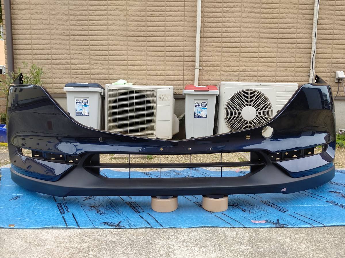 即決 交渉OK！ 素地部にキズ有 ポン付け可能 画像要確認 KF2P KF5P KFEP 42M 紺系 CX5 CX-5 フロントバンパー KB8A-50031 K125-50-031F13