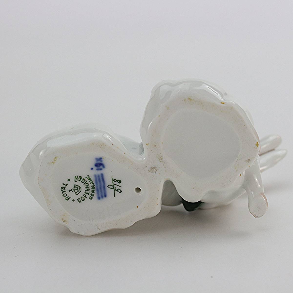 518 ロイヤルコペンハーゲン フィギュリン 「白いウサギのペア」1949年