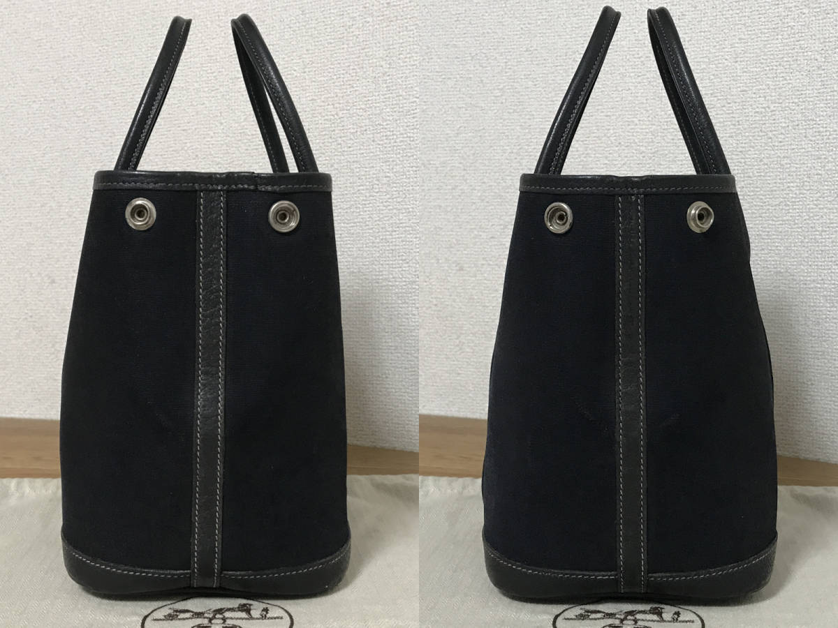 超美品【稀少サイズTPM】エルメス 新型 ガーデンパーティー TPM 黒 