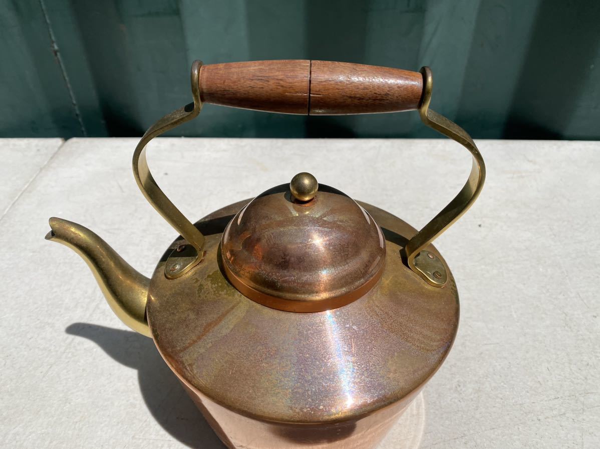 銅薬缶 ヤカン 水注 水差し 銅湯沸 TAGUS MADE IN PORTUGAL /茶道具