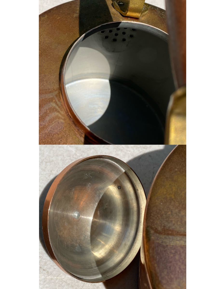 銅薬缶 ヤカン 水注 水差し 銅湯沸 TAGUS MADE IN PORTUGAL /茶道具