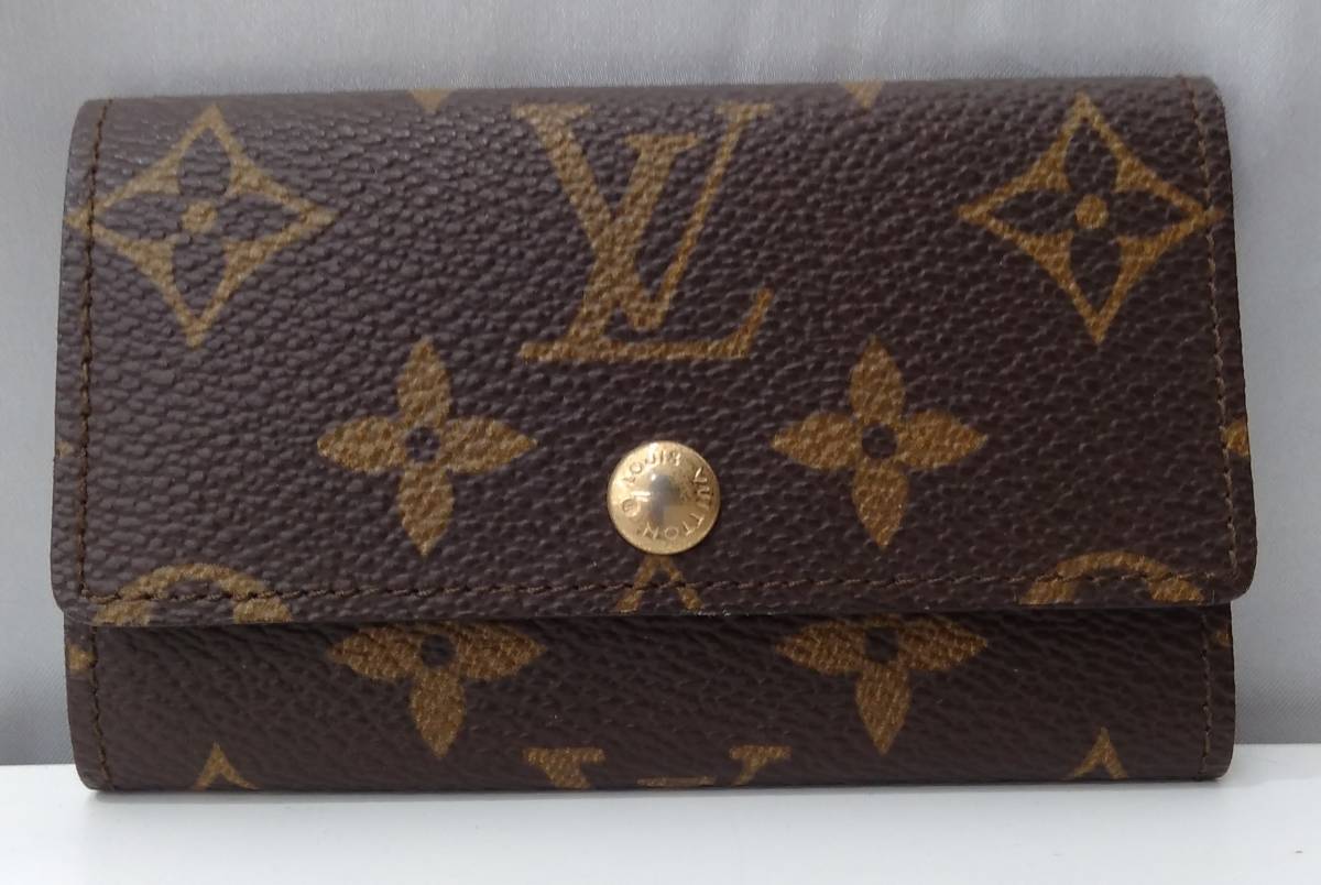 LOUIS VUITTON ルイヴィトン モノグラム 8911FT ミュルティクレ6 三つ折り 6連キーケース 鍵入れ 茶色 ブラウン