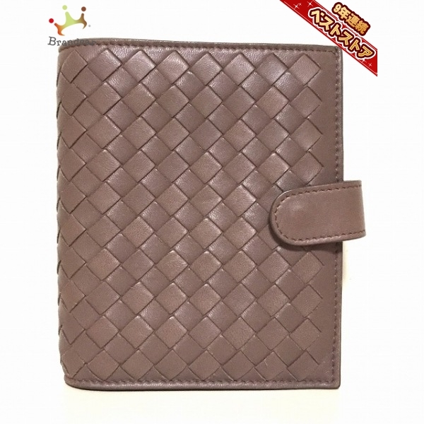 ボッテガヴェネタ BOTTEGA VENETA カードケース 209876 V0013 2513 イントレチャート レザー ブラウン 財布
