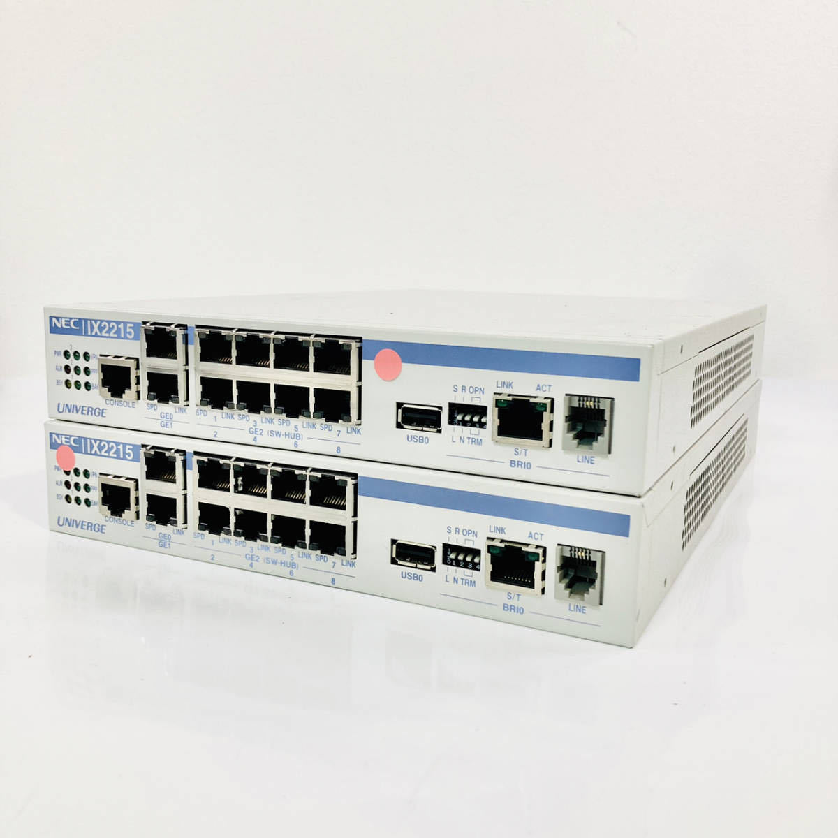 312 2台セット 動作良好 初期化済 NEC UNIVERGE IX2215 日本製 本体 