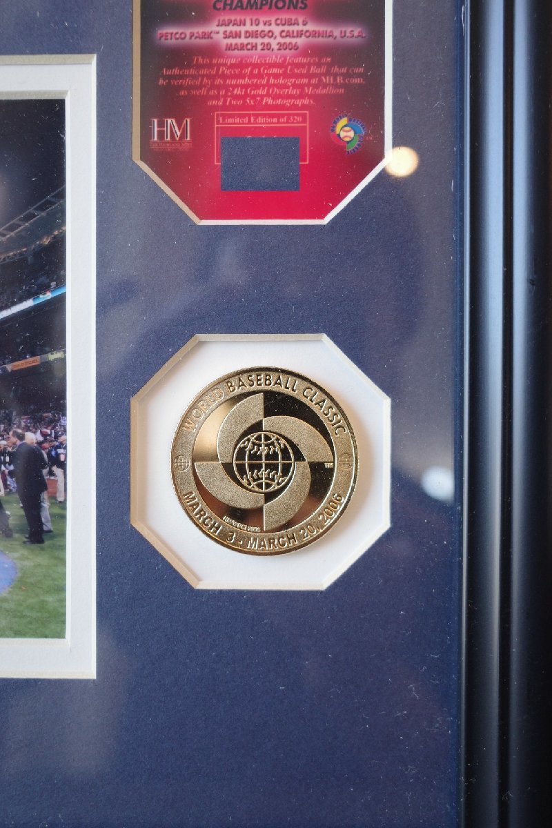 ○限定商品2006WBC優勝記念フォトプラーク メダルパネル ワールド