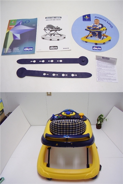 ★Chicco/UFO歩行器/汚れシートシミ有/k908_2