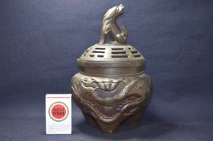 香炉 龍 銅のYahoo!オークション(旧ヤフオク!)の相場・価格を見る