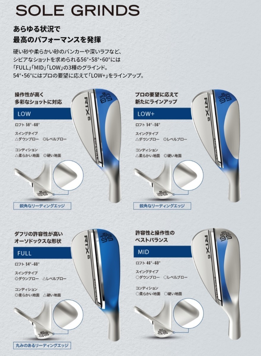 クーポンでお得】クリーブランド RTX6 ZIPCORE ツアーサテン