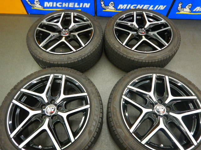 極上品！ベンツ　A(W177)/B(W247)/CLA(C118）　MSW40+ブリザック　VRX3　225/45-18　９分。ザ・ビートル、イオス、パサート等にも