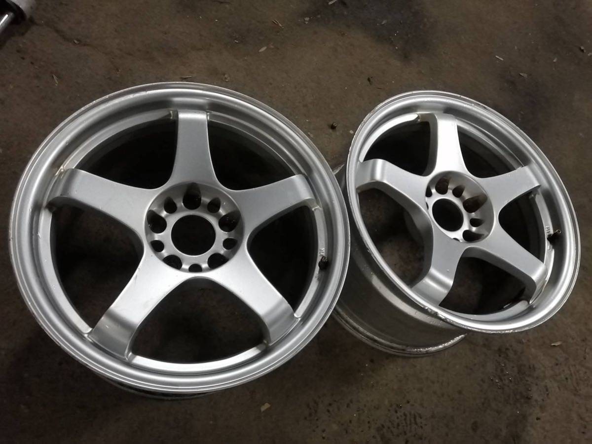 希少 URAS ns01 ns-01 17インチ 9j+30 PCD114.3 / 5h 5穴 シルバー