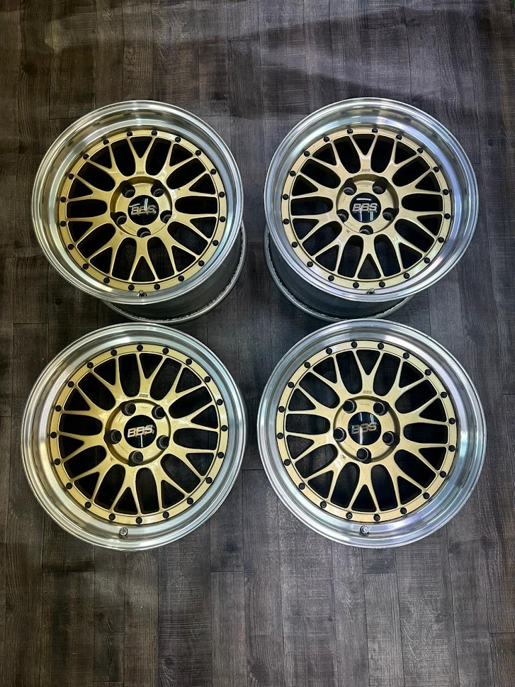 BBS LM072 ゴールド 17インチ アルミホイール 4本セット 17X9JJ +35 