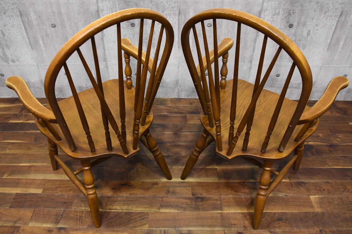 CEC92 飛騨の家具 KASHIWA 柏木工 ウィンザーチェア 2脚セット オーク