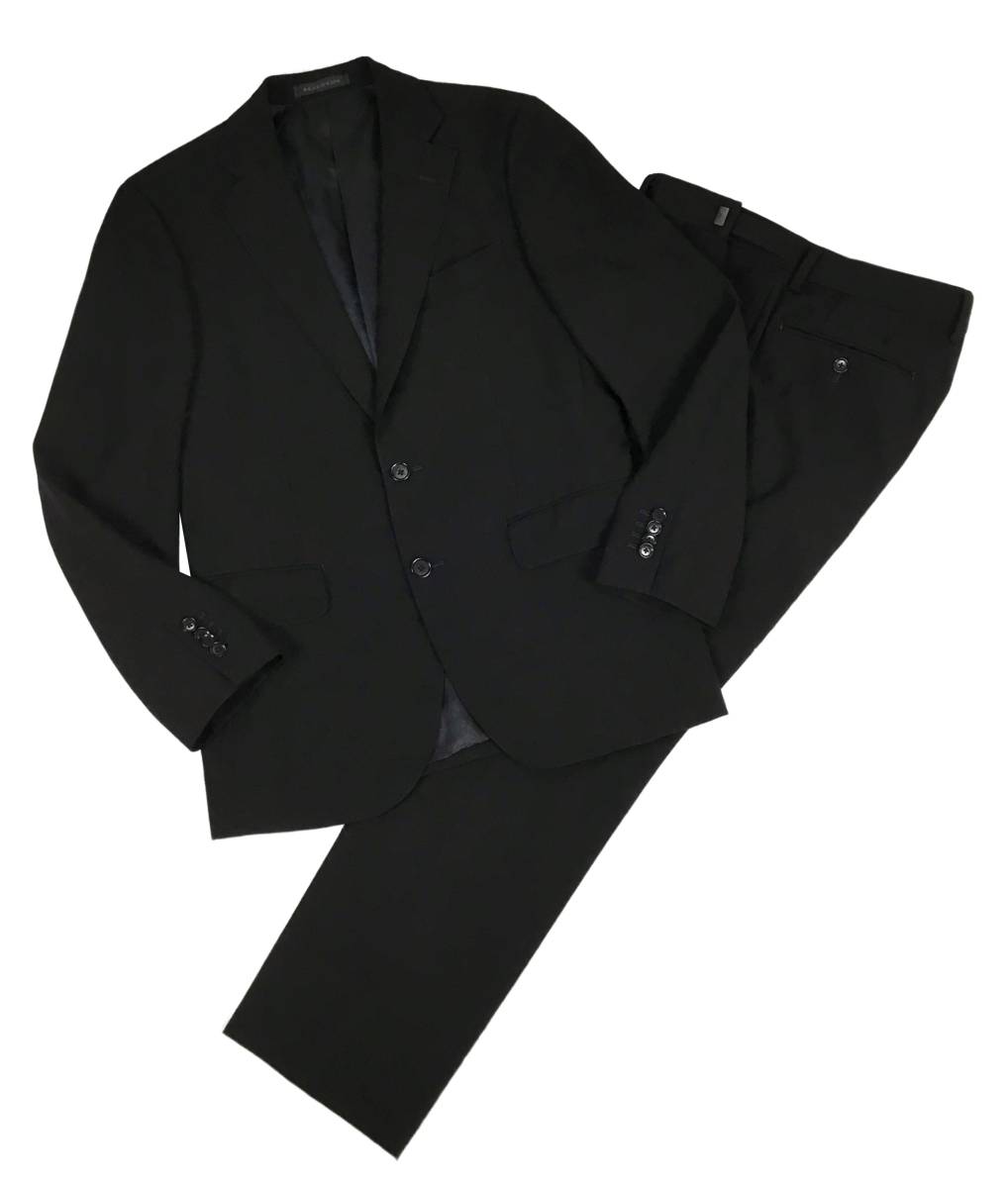 HILTON ヒルトン 冠婚葬祭ブラックスーツ A4サイズ アジャスター付
