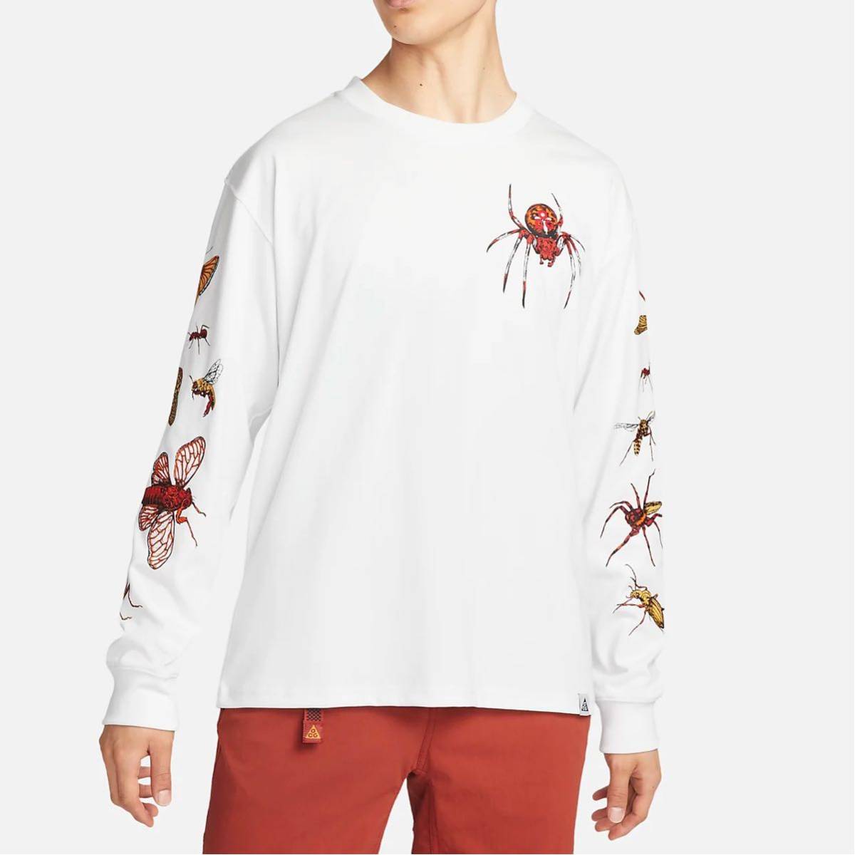 NIKE ACG INSECTS TEE 限定 海外Sサイズ ホワイト 長袖Tシャツロングスリーブ ロンT ロングTシャツ(Mサイズ)|売買さ ...