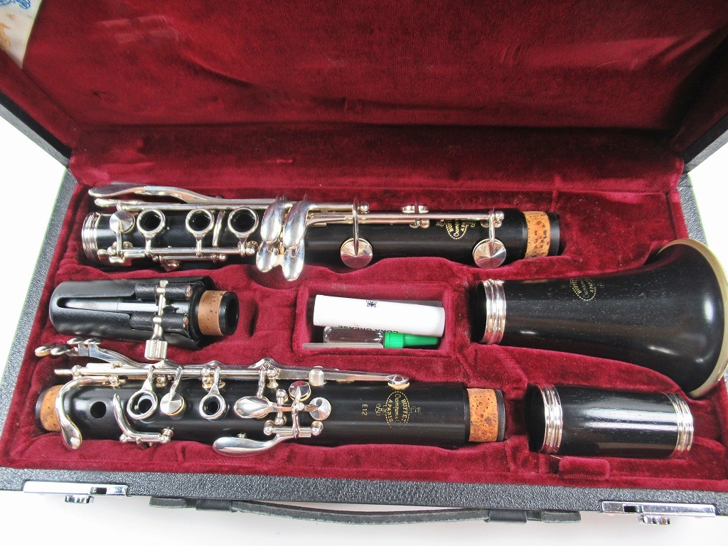 クラリネット本体 クランポンE12 Vandoren 5RVマウスピース付き ◇[C56]Buffet Crampon ビュッフェクランポン クラリネット E12 マウス