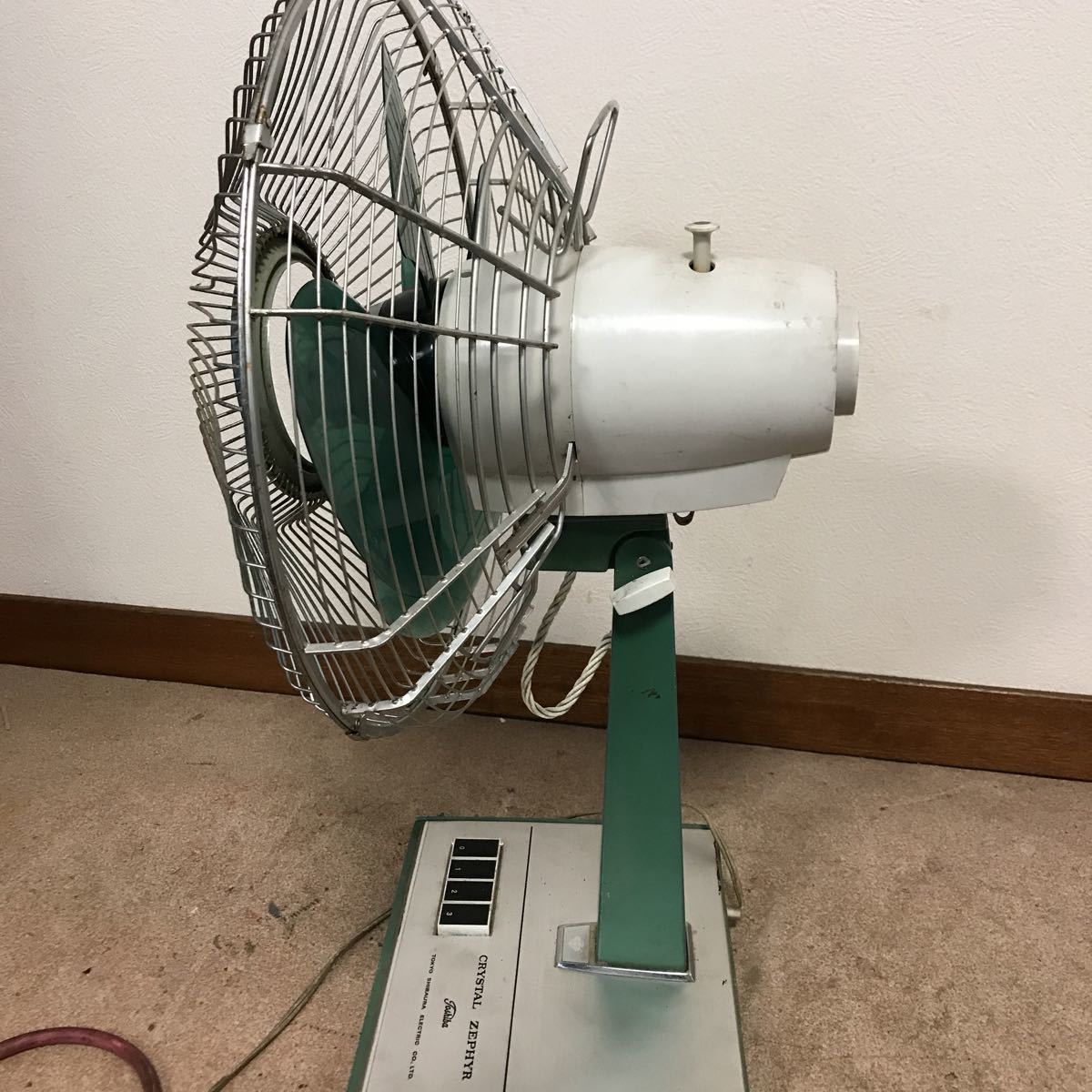 TOSHIBA/東芝 CRYSTAL ZEPHYR 扇風機 AP 中古品 ジャンク 昭和レトロ 