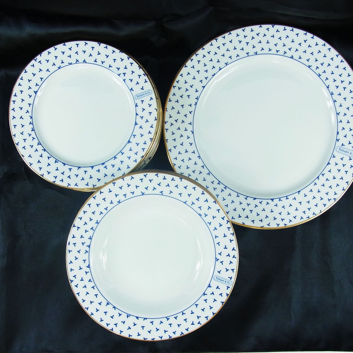 ティファニーダンシングT小プレート深皿5客大プレートココット1客